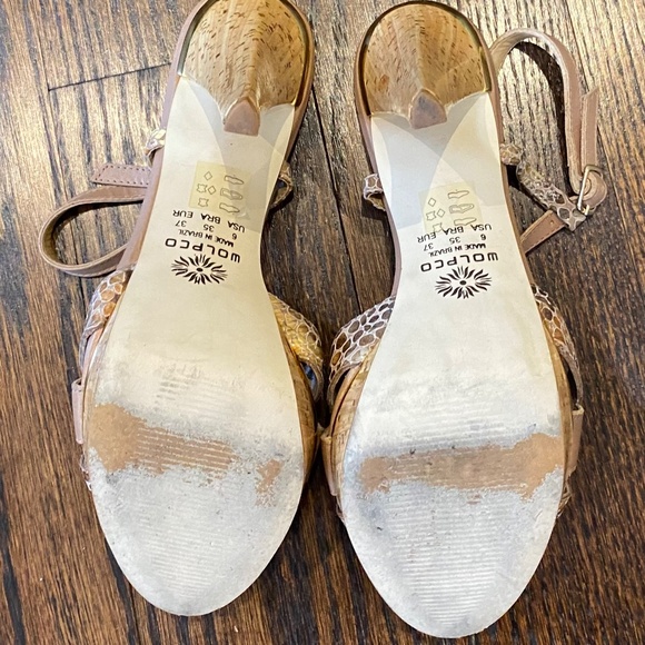 Brown Snakeprint Heels - Picture 5 of 5